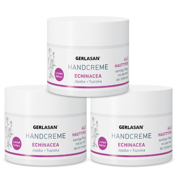 3-er Pack GEHWOL GERLASAN Handcreme Echinacea Limited Edition, 3x50 ml