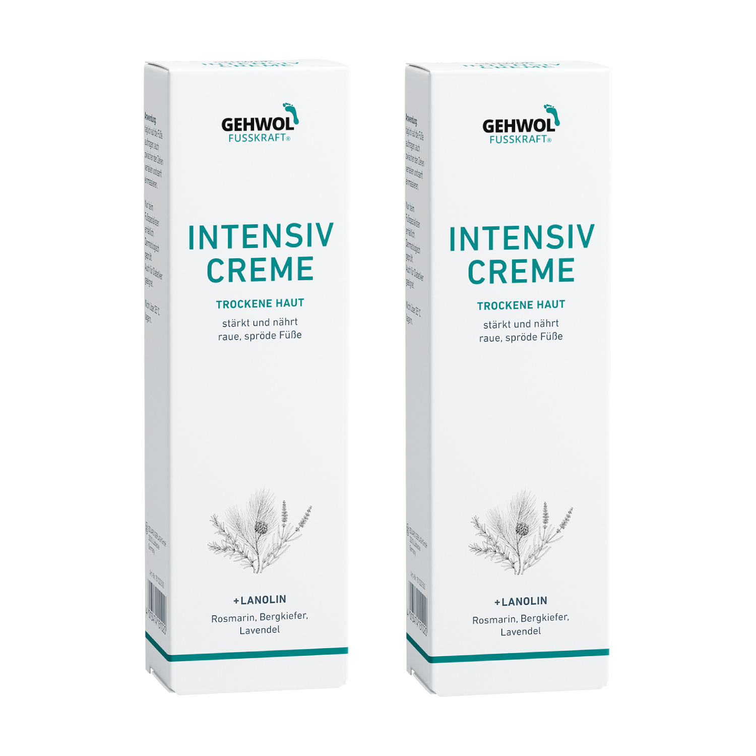 2er Pack - GEHWOL Fusskraft BLAU trockene und spröde Haut /Intensivcreme  2x125ml