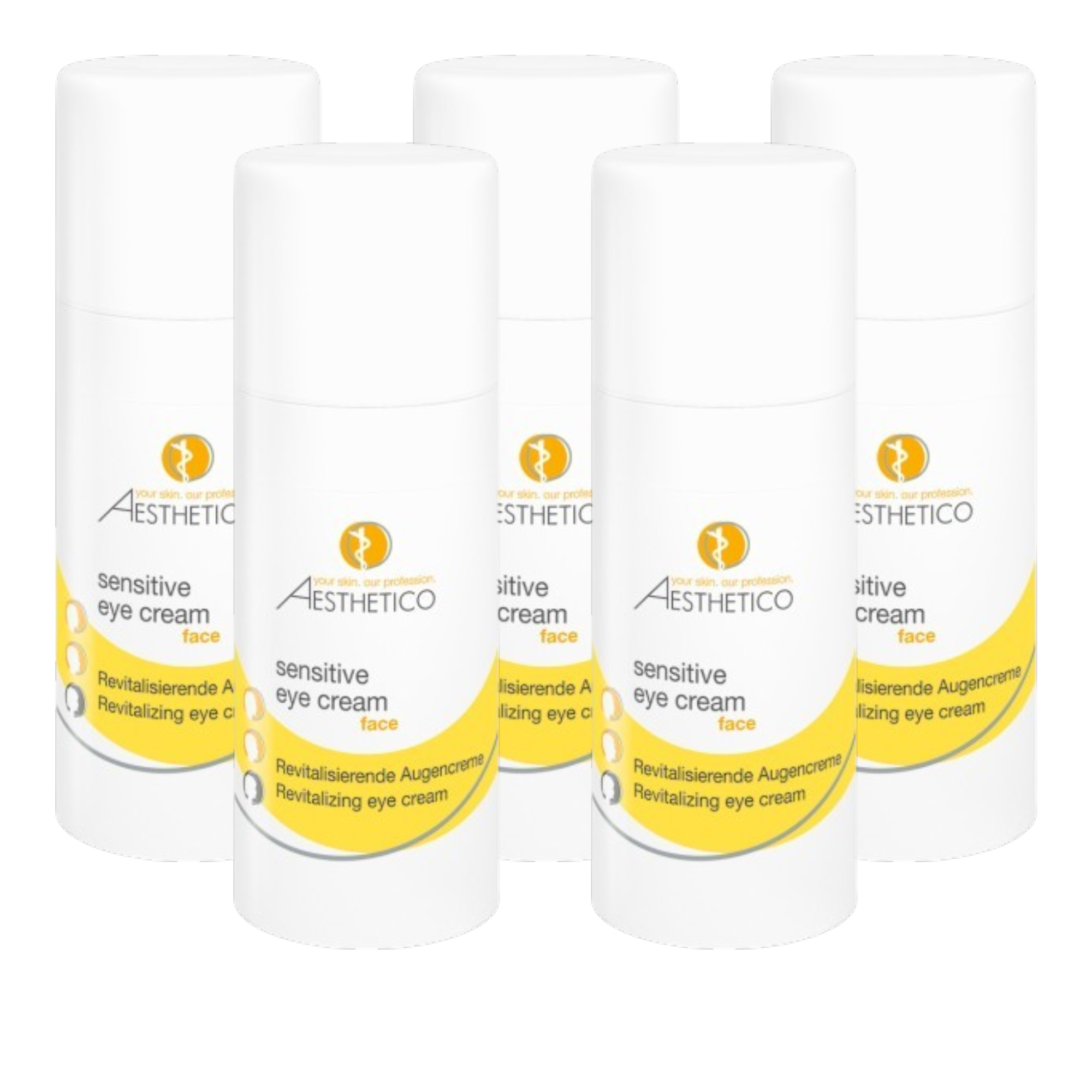 5er Pack - AESTHETICO sensitive eye cream 15ml (5x15ml)
