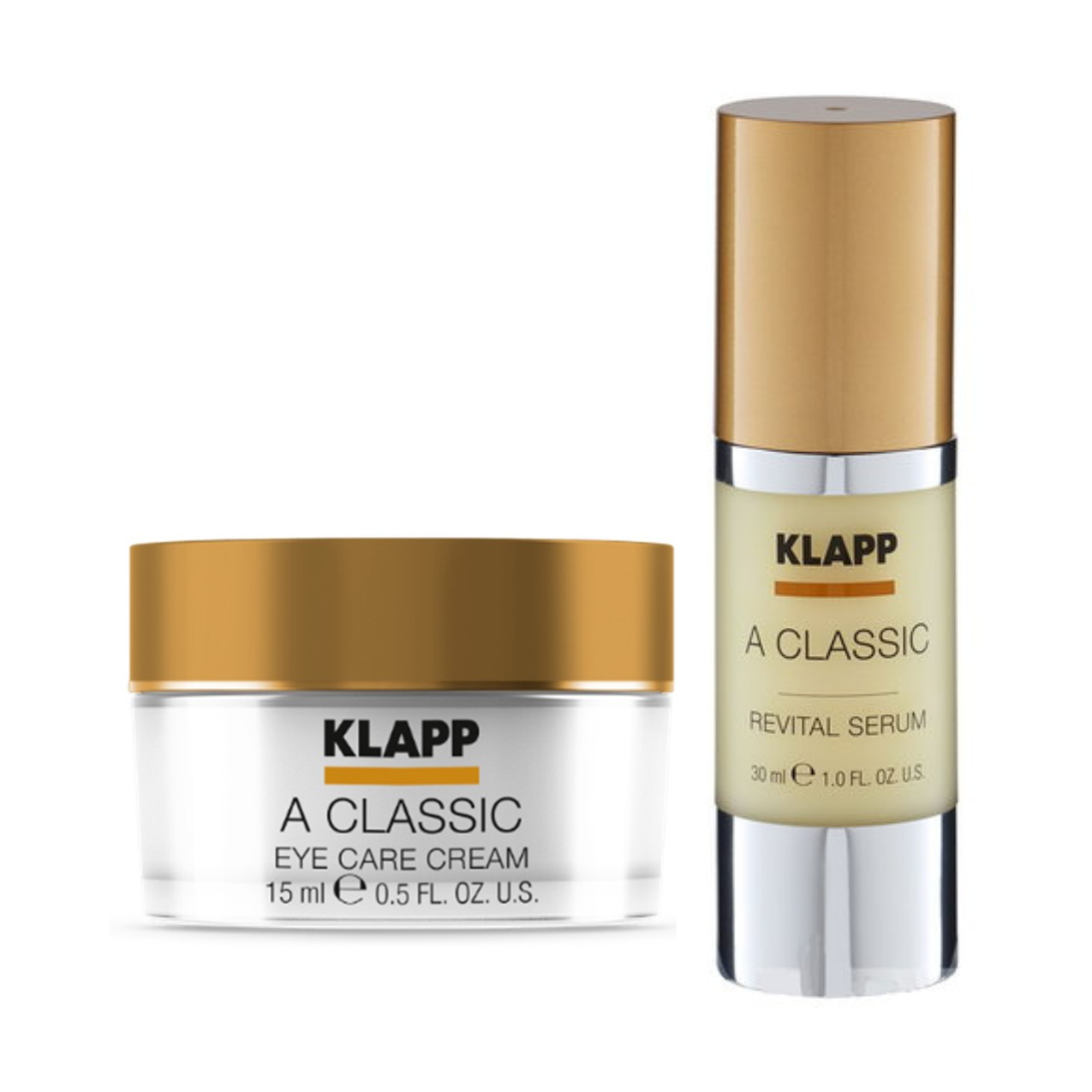 KLAPP Cosmetics A Classic Revital Serum + A Classic Eye Care Cream Set 45ml