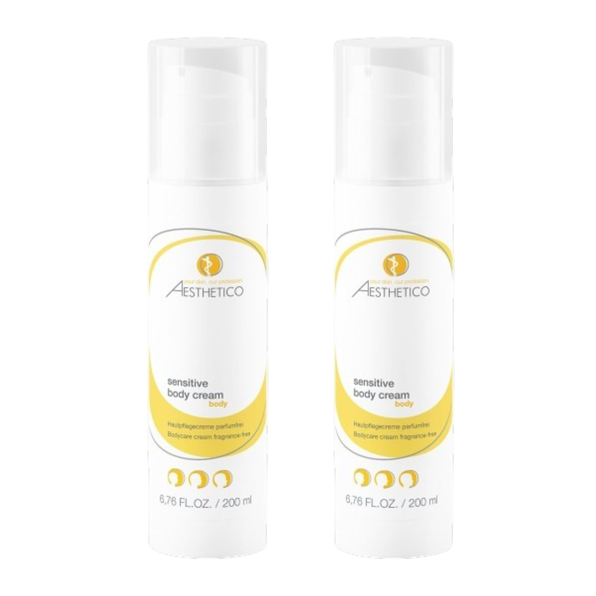 2er Pack - AESTHETICO sensitive body cream 200ml (2x200ml)