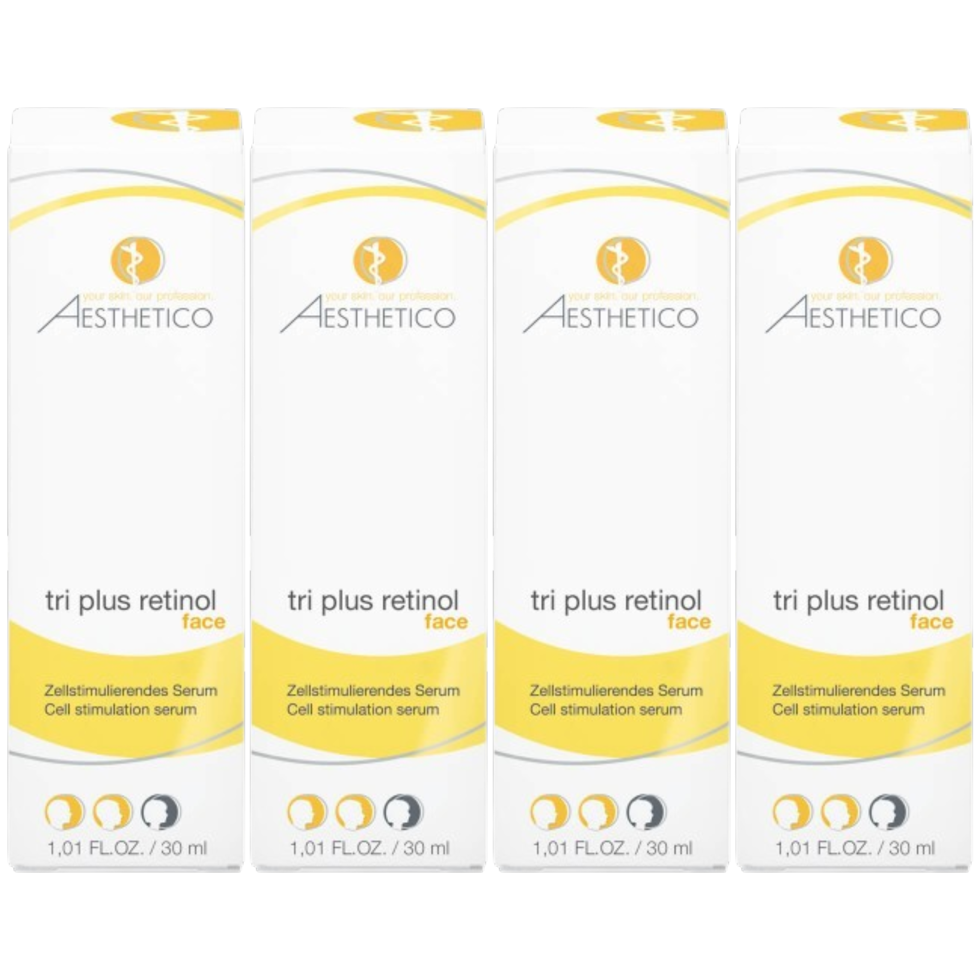 4er Pack - AESTHETICO tri plus retinol 30ml (4x30ml)
