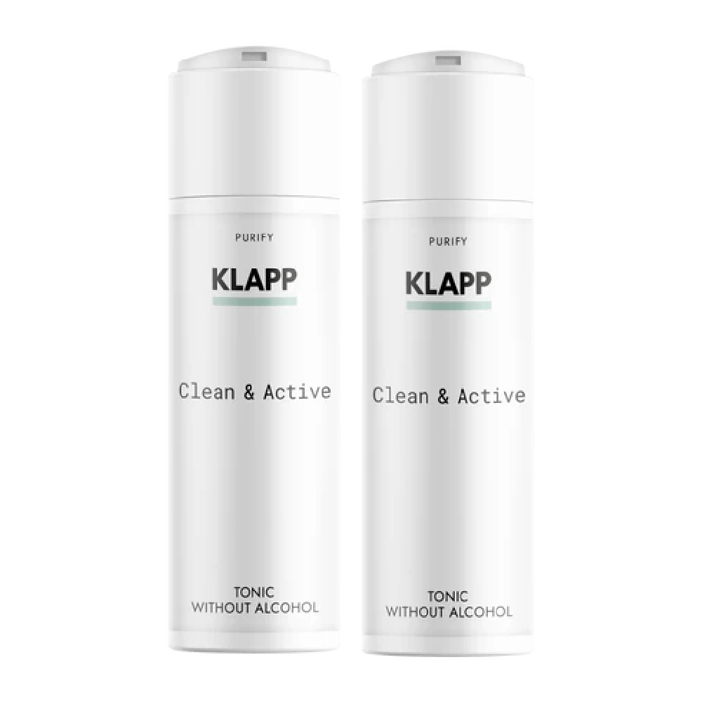 2er Pack - KLAPP Cosmetics Clean & Active Tonic without Alcohol (2x 200ml)