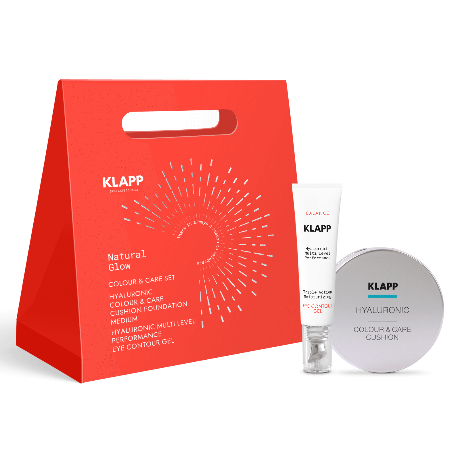 KLAPP Cosmetics SET Coloure & Care Cushion MEDIUM 02 + BALANCE Eye Contour Gel 15ml