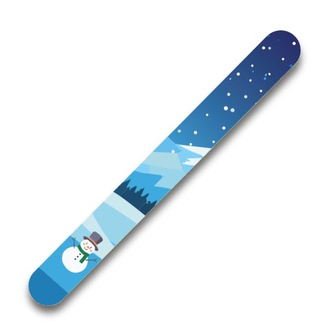 Camillen 60 Nagelfeile Weihnachten Motiv Schneemann, blau, (150/220) 1 Stk.