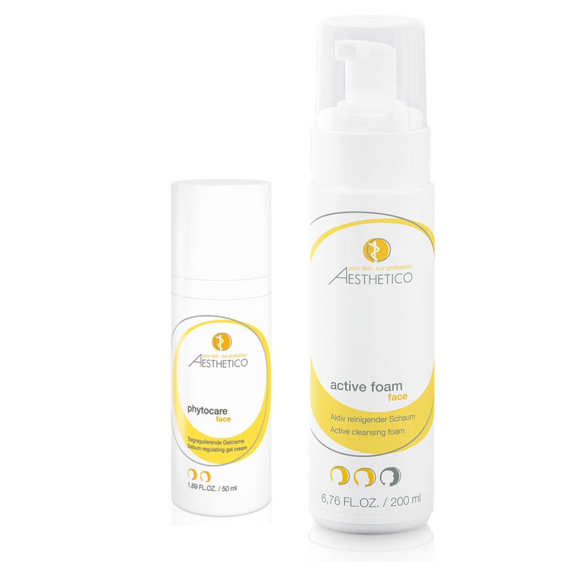 AESTHETICO active foam & Phytocare Set 250ml