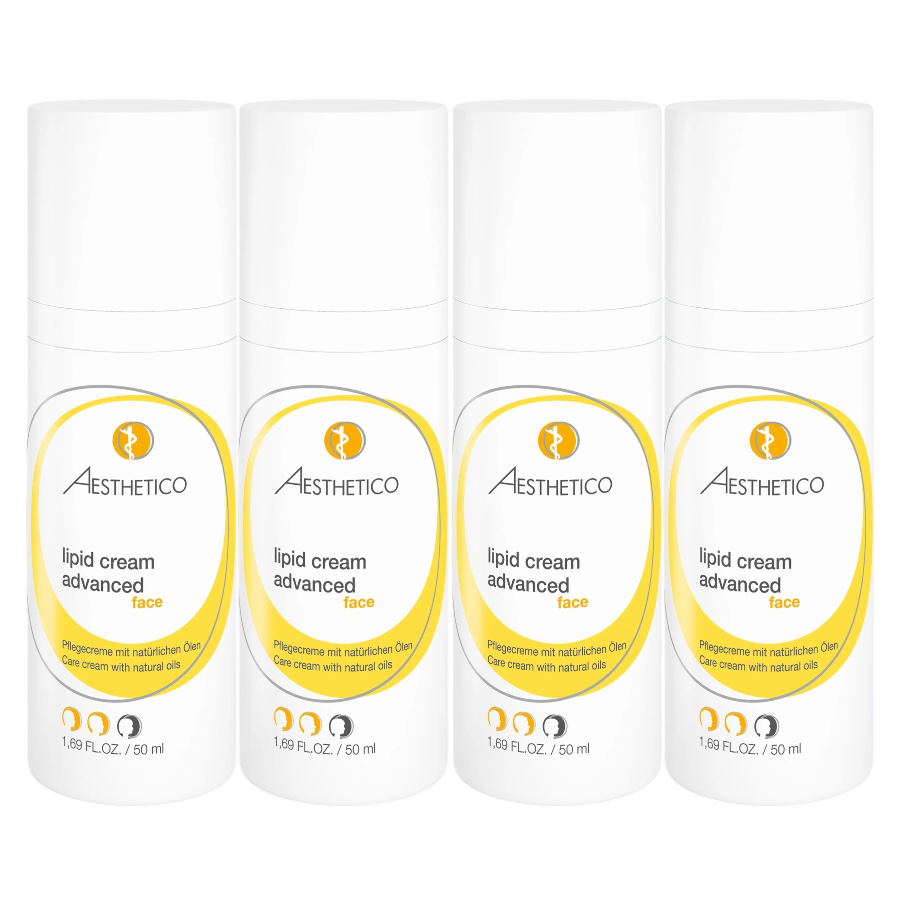 4er Pack - AESTHETICO lipid cream advanced 50ml (4x50ml)