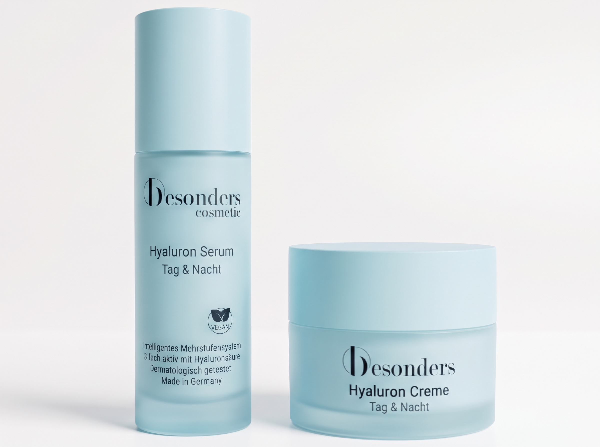 besonders cosmetic Hylauron Set 80ml - Creme & Serum für Tag & Nacht