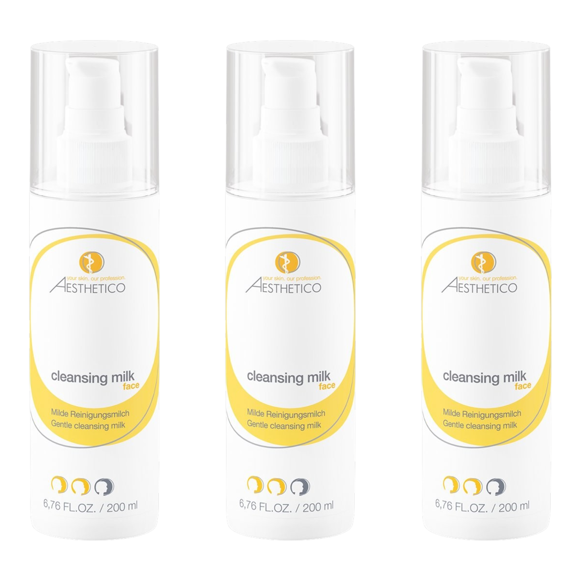 3er Pack - AESTHETICO cleansing milk 200ml (3x200ml)