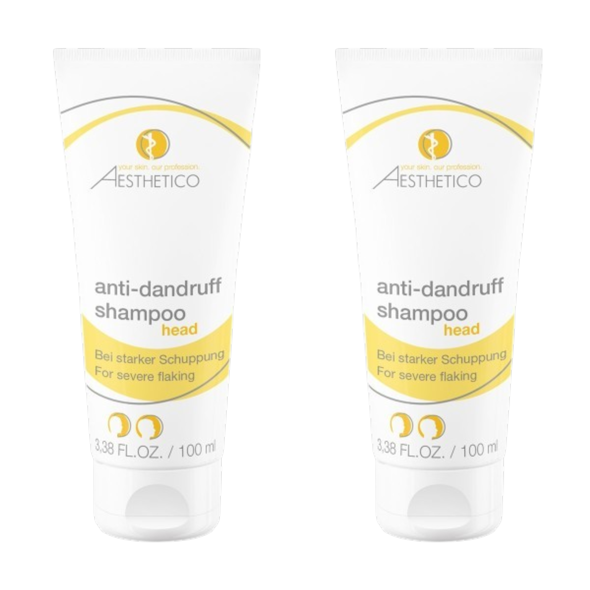 2er Pack - AESTHETICO anti-dandruff Shampoo 100ml (2x100ml)