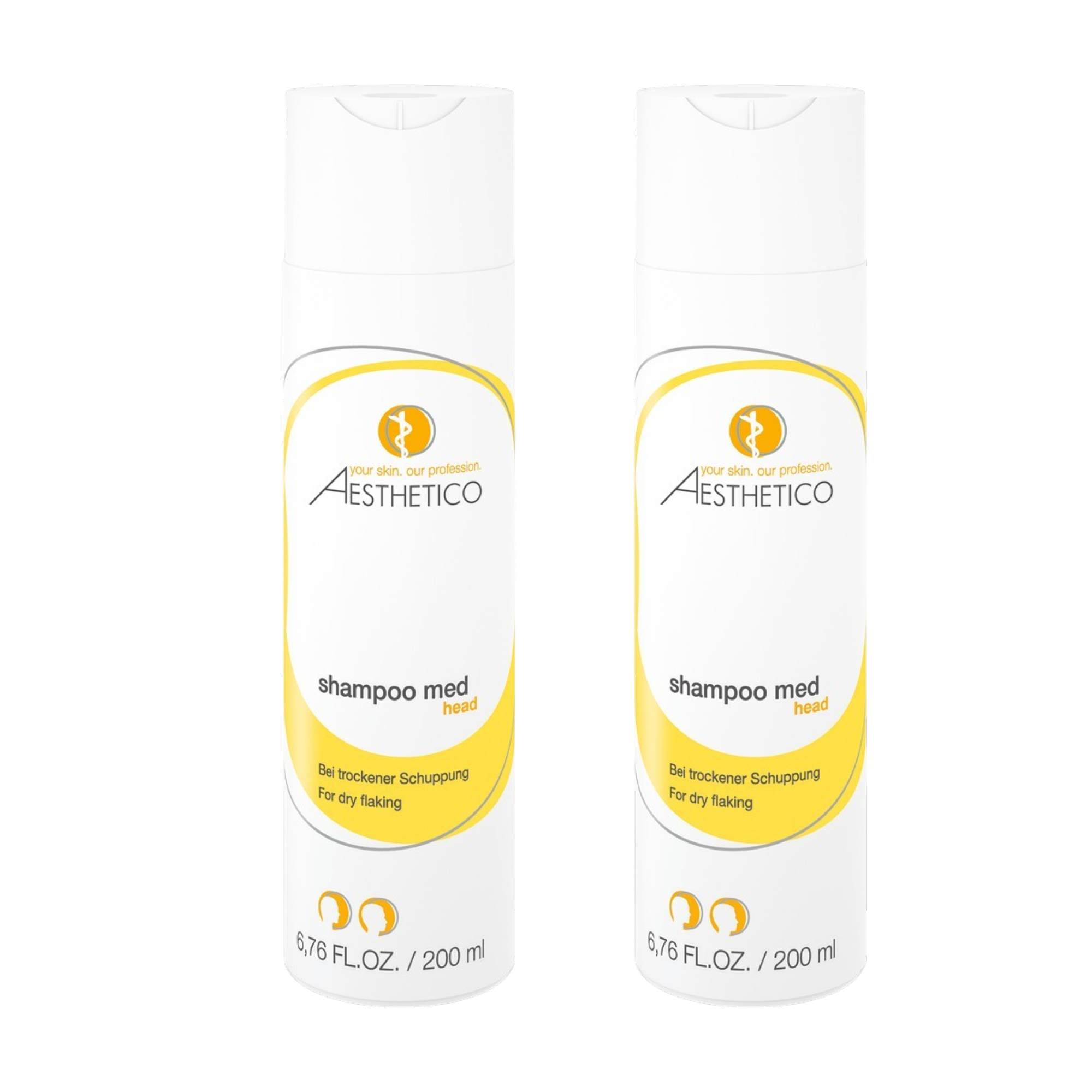2er Pack - AESTHETICO shampoo med 200ml (2x200ml)