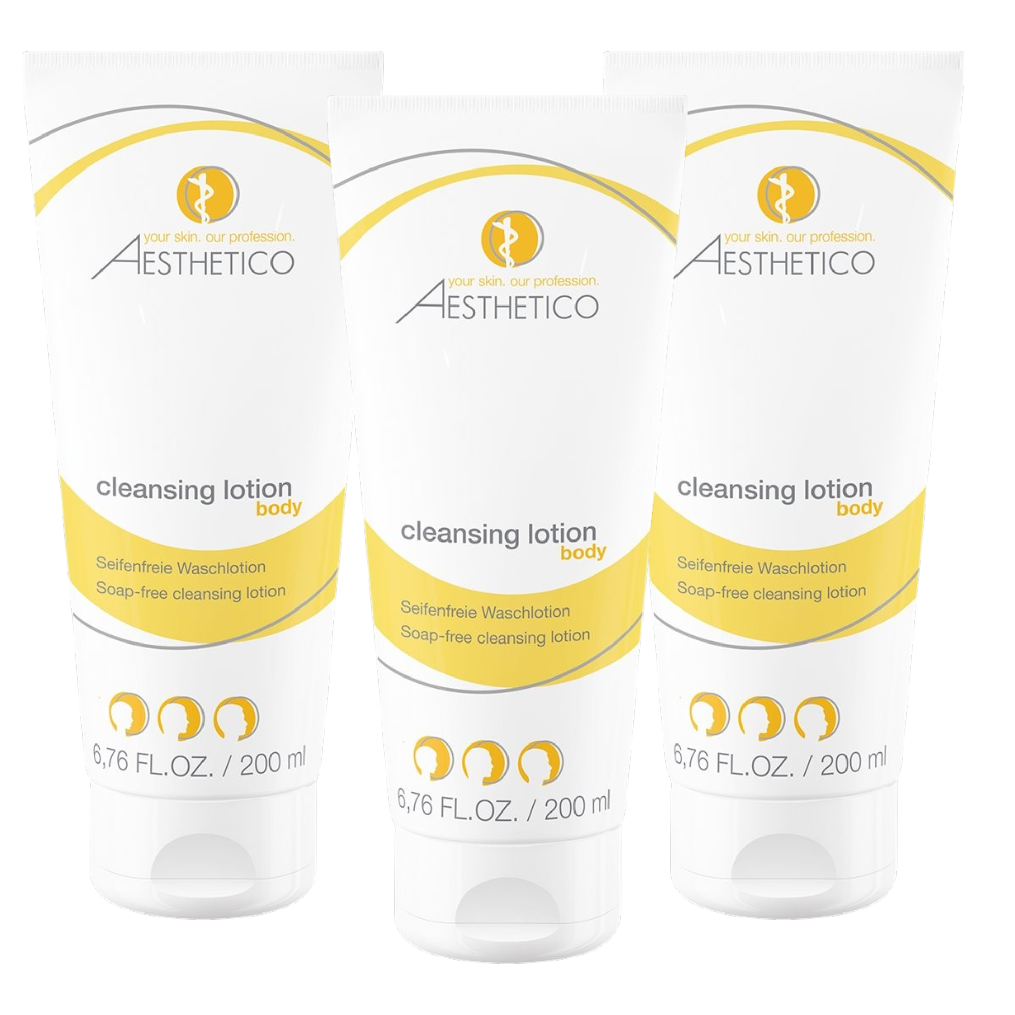 3er Pack - AESTHETICO cleansing lotion 200ml (3x200ml)