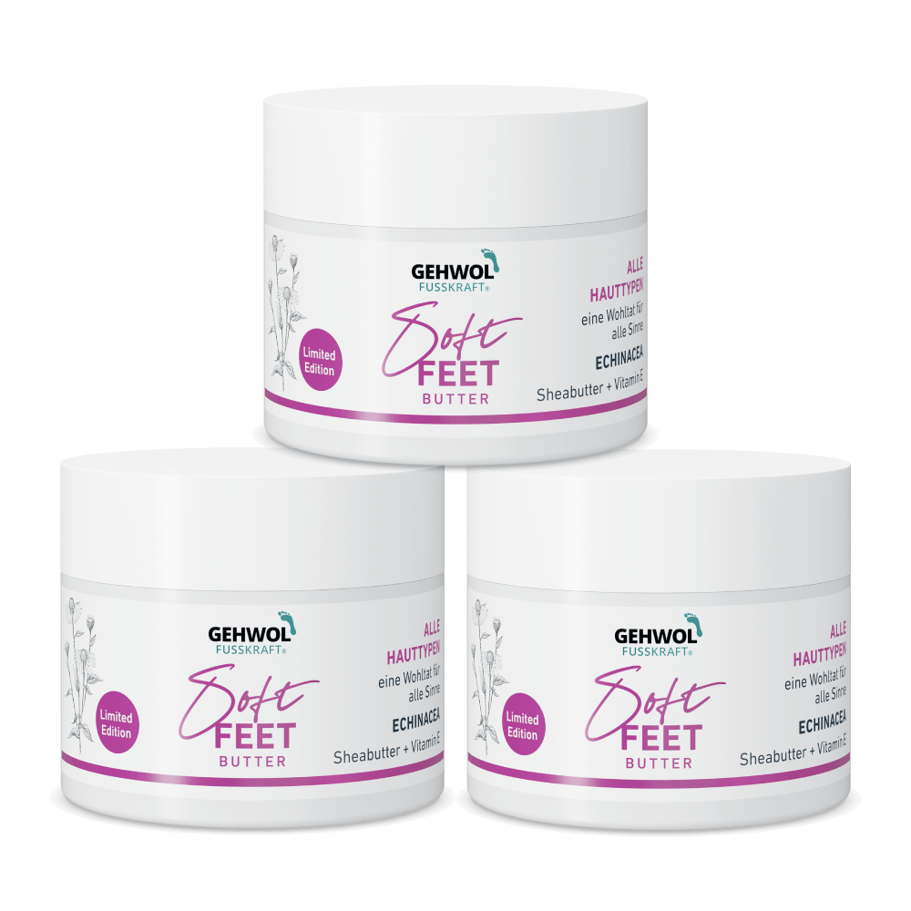 3er Pack GEHWOL Soft Feet Butter Enchinacea (3x50ml)