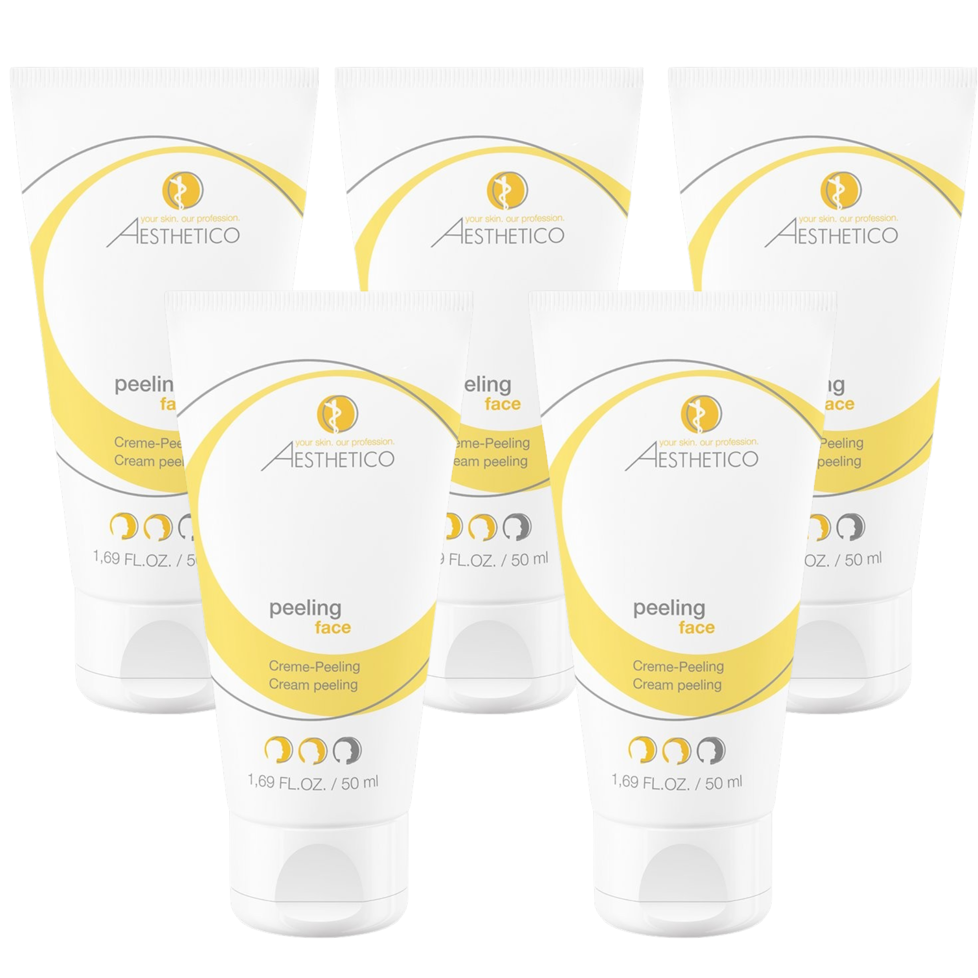 5er Pack - AESTHETICO peeling 50ml (5x50ml)