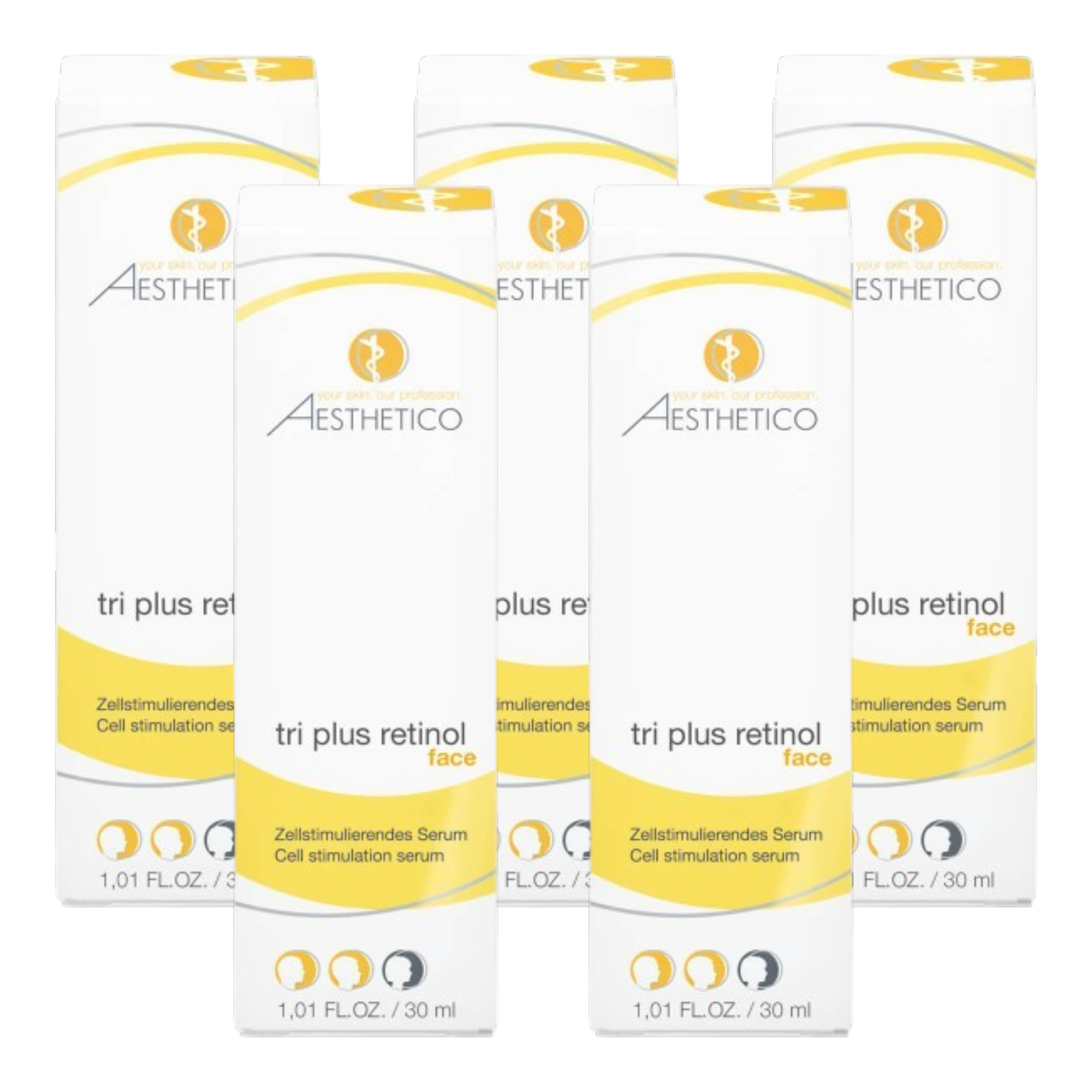5er Pack - AESTHETICO tri plus retinol 30ml (5x30ml)