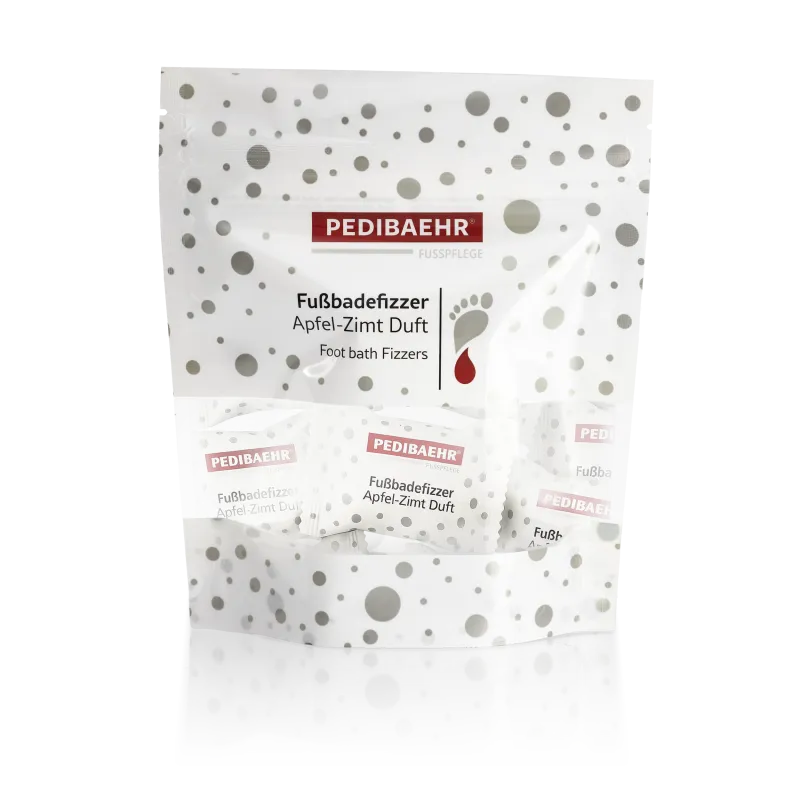 PEDIBAEHR Fußbadefizzer Apfel-Zimt Duft, Weihnachten, 10 Stk. / 250g
