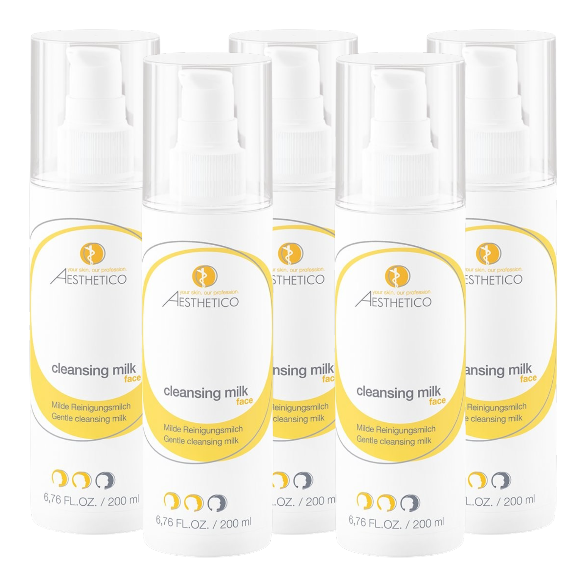5er Pack - AESTHETICO cleansing milk 200ml (5x200ml)