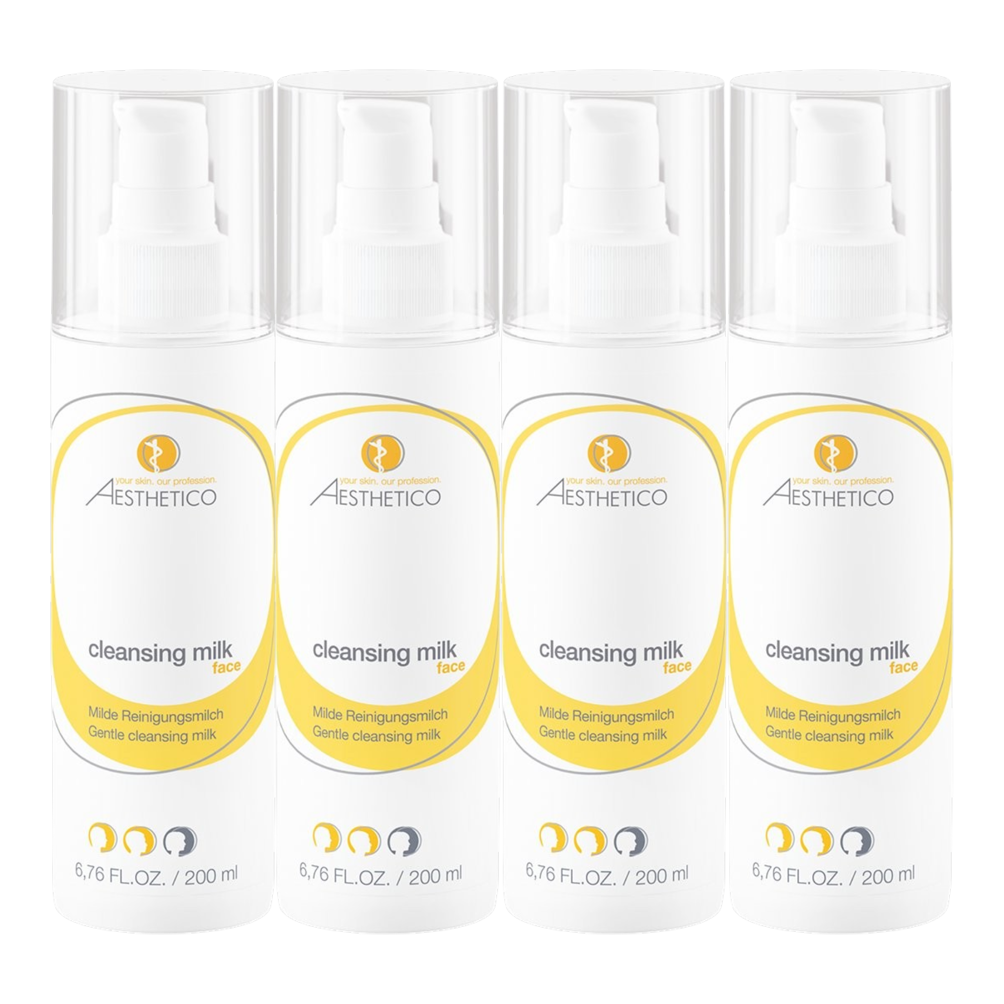 4er Pack - AESTHETICO cleansing milk 200ml (4x200ml)