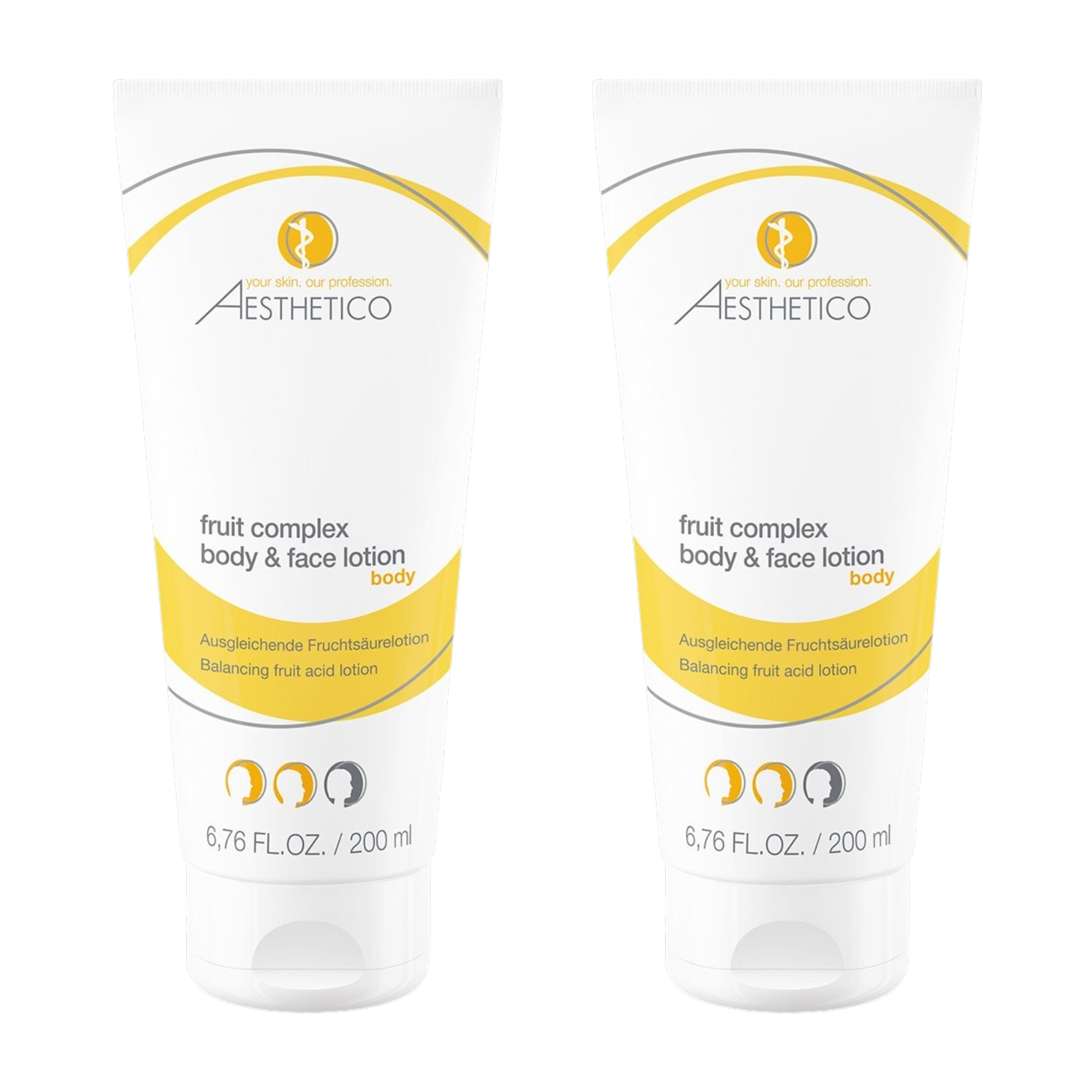 2er Pack - AESTHETICO fruit complex body & face lotion 200ml (2x200ml)