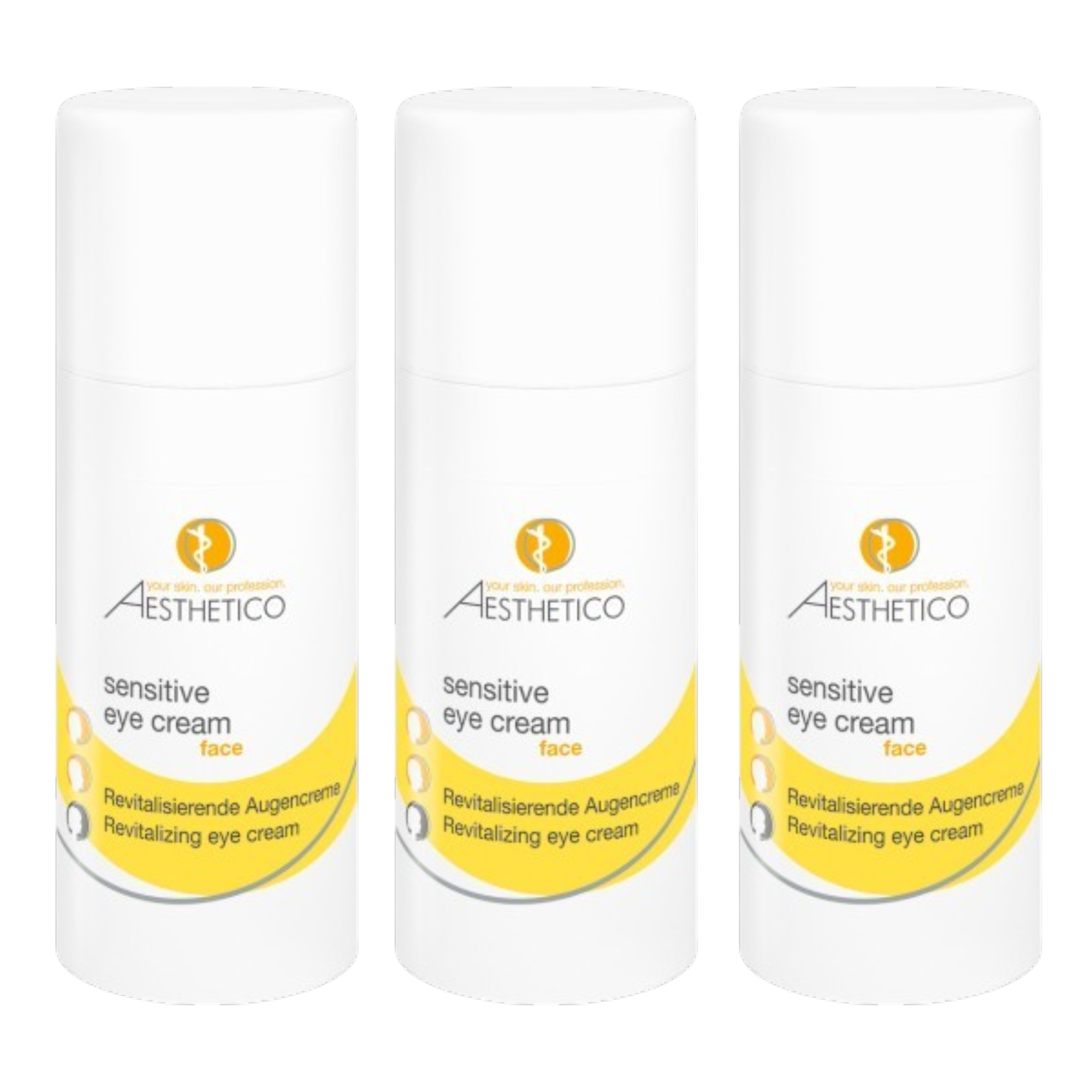 3er Pack - AESTHETICO sensitive eye cream 15ml (3x15ml)