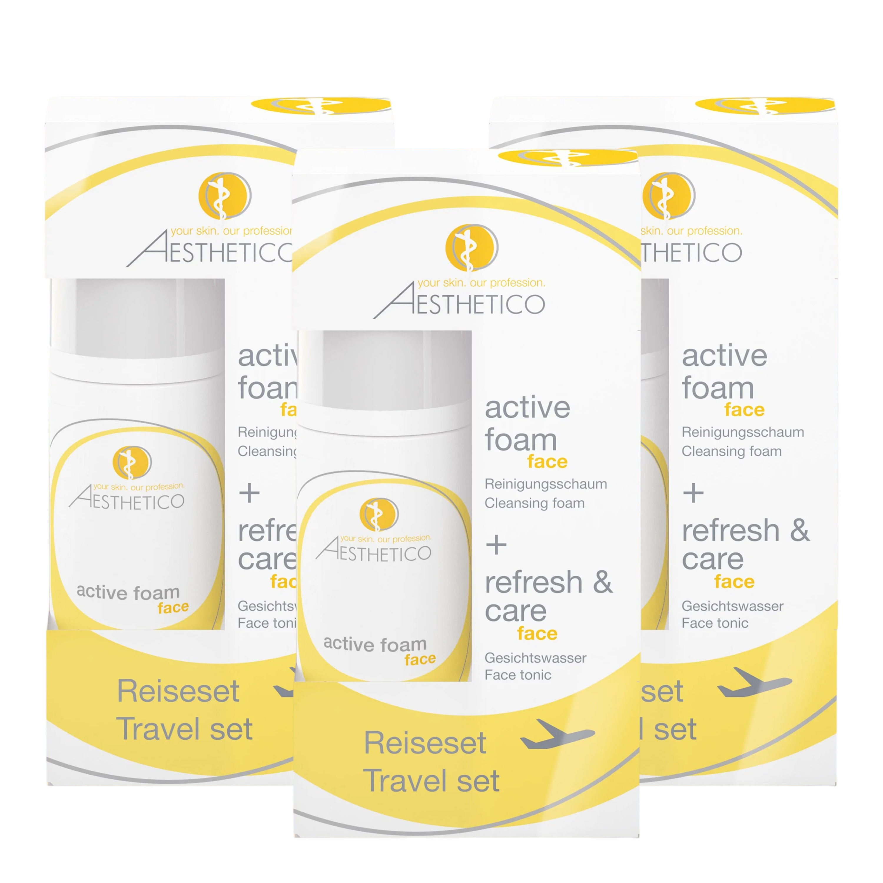 3er Pack - AESTHETICO Reiseset 100ml (3x100ml)
