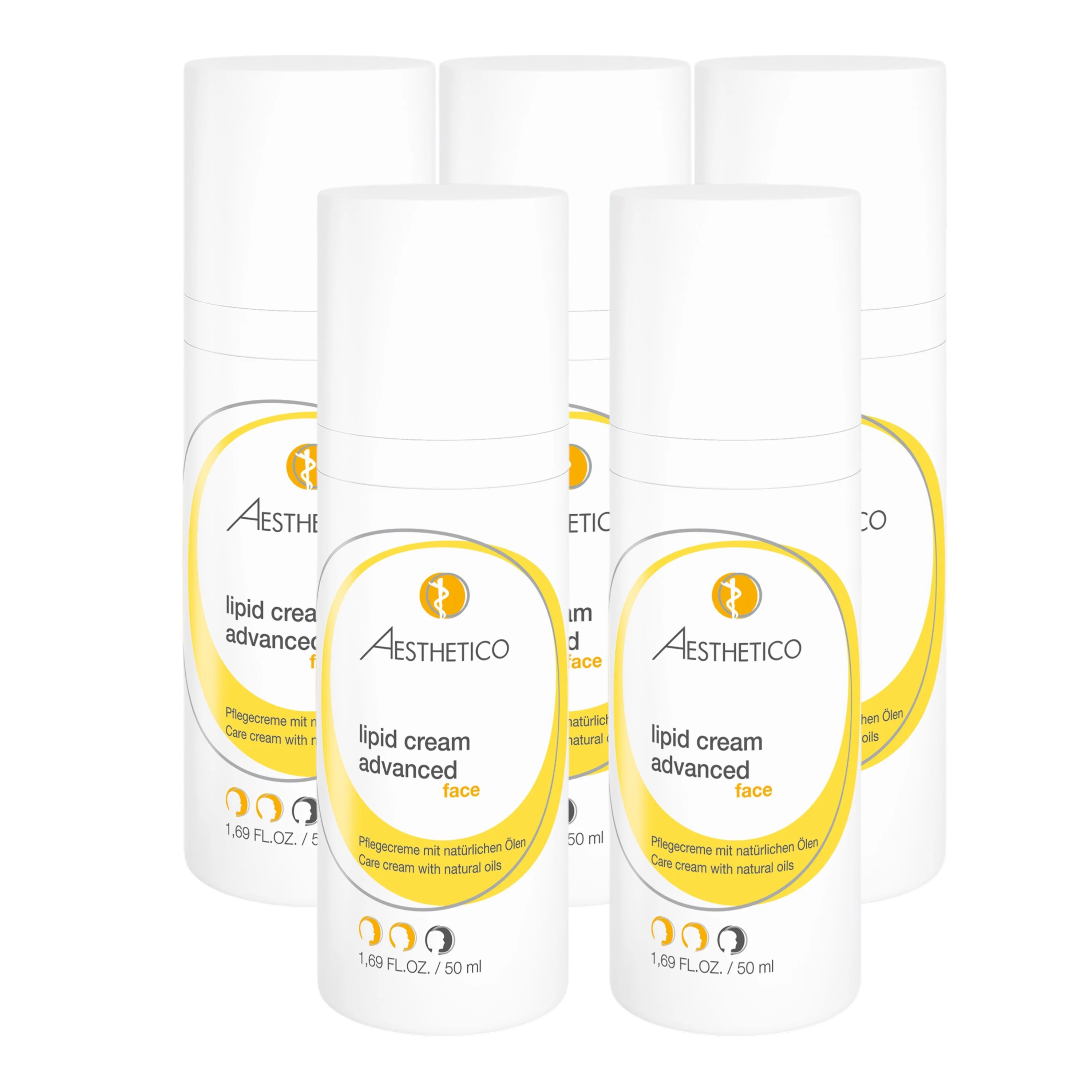 5er Pack - AESTHETICO lipid cream advanced 50ml
