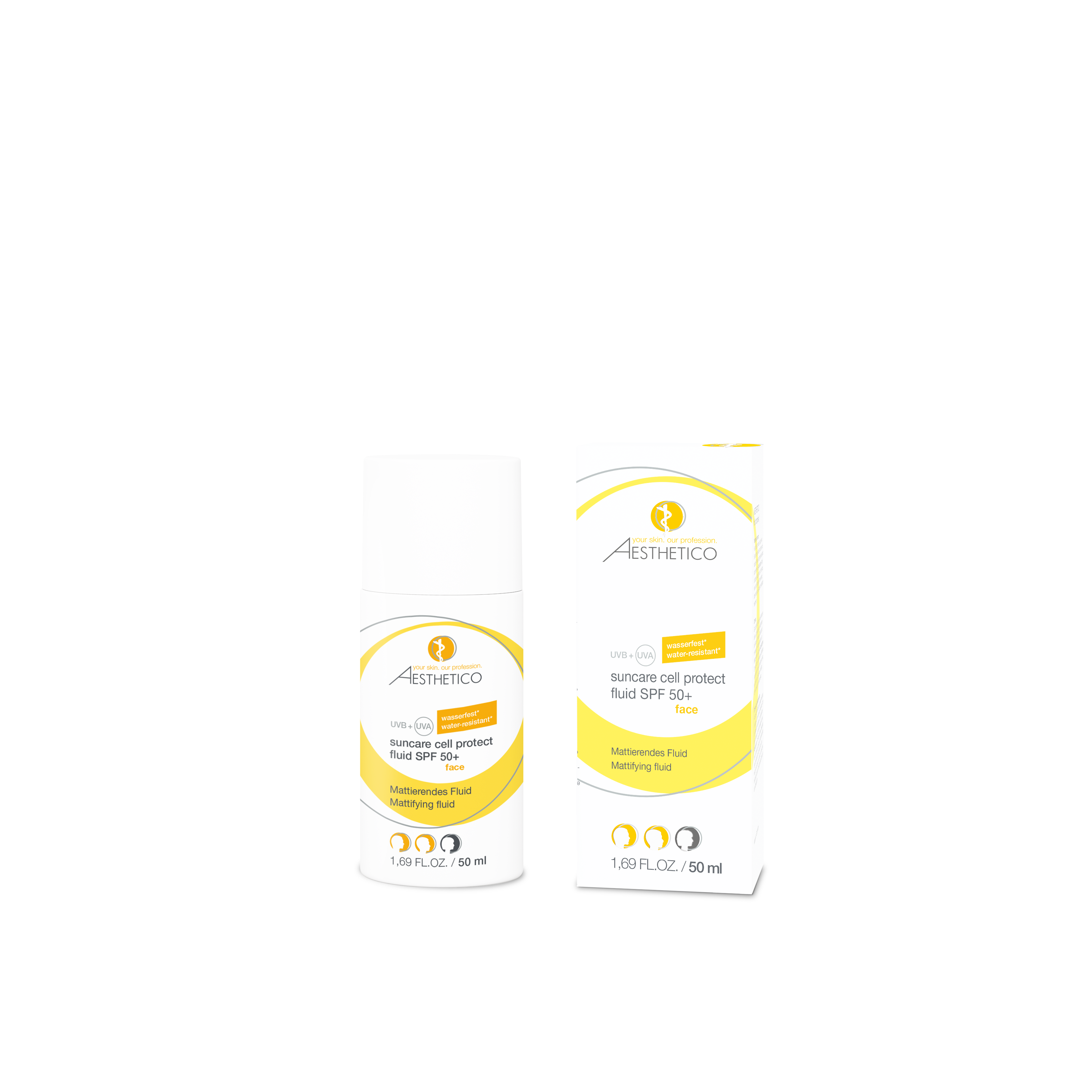 AESTHETICO suncare cell protect fluid SPF 50+, 50 ml