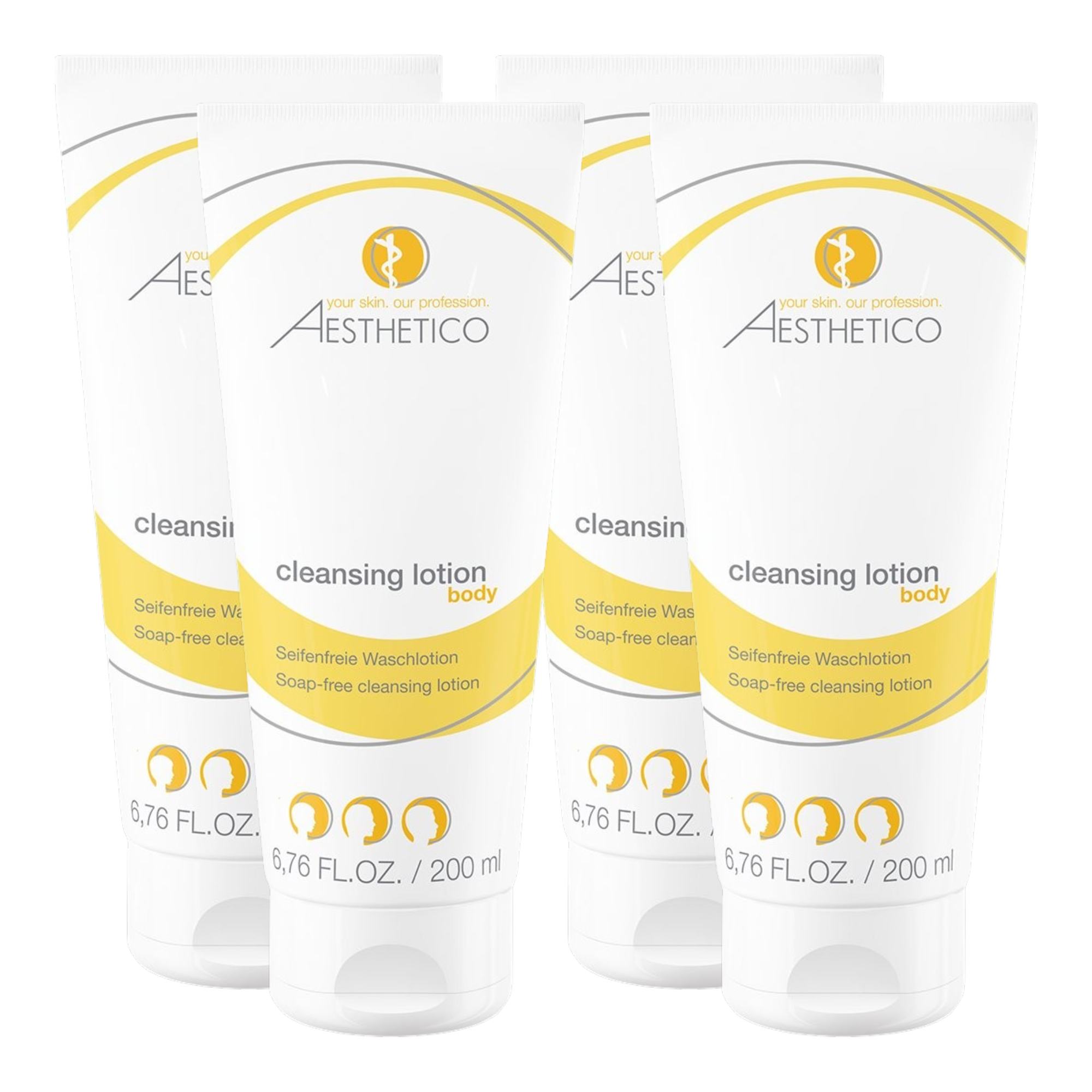 4er Pack - AESTHETICO cleansing lotion 200ml (4x200ml)