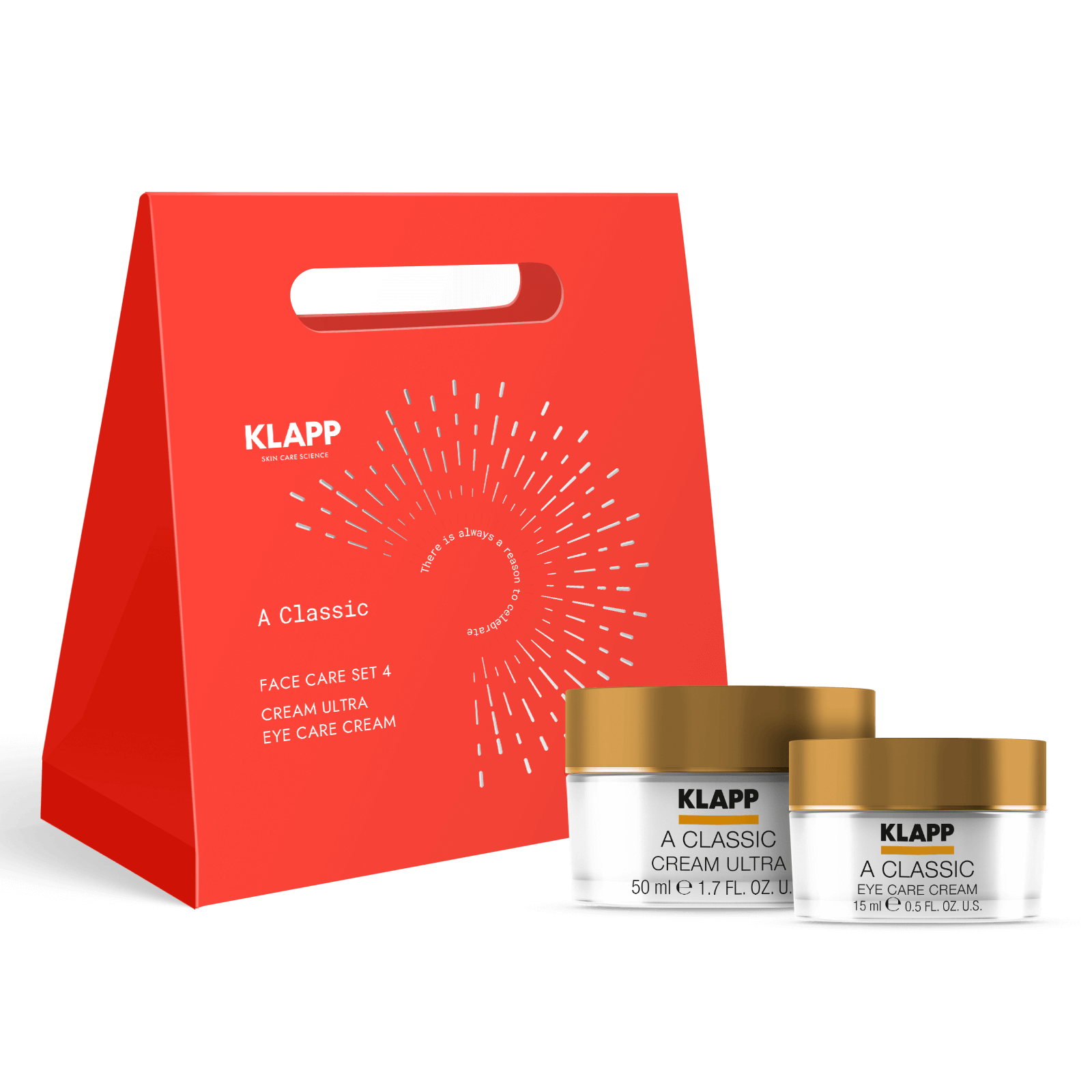 KLAPP Cosmetics A Classic Face Care Set - Cream Ultra 50ml + Eye Care Cream 15ml