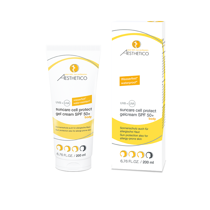 AESTHETICO suncare cell protect gel cream SPF 50+, 200 ml