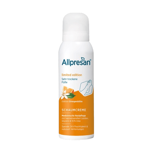 Allpresan Sehr trockene Füße Schaum-creme Orangeblüte Limited Edition 125ml