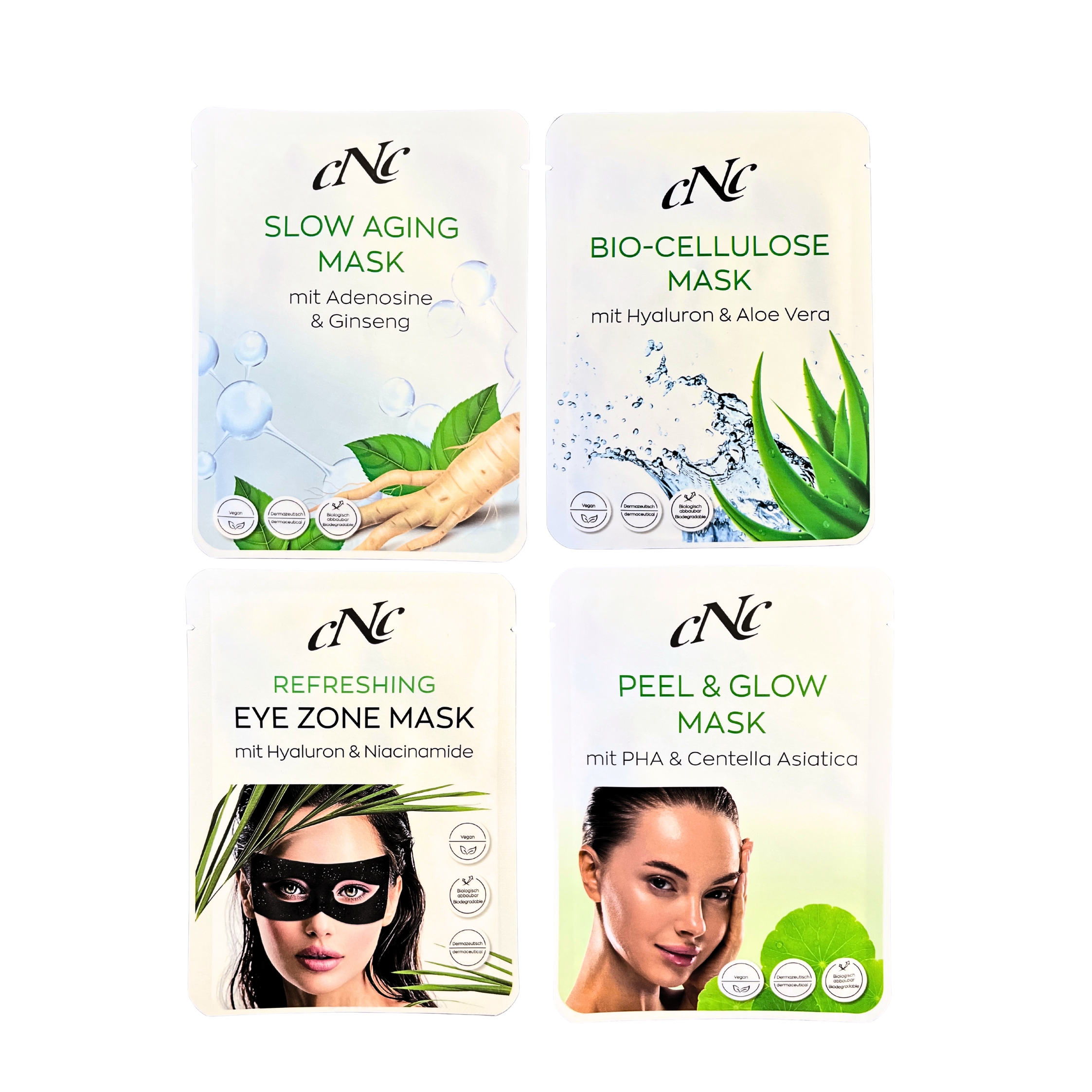 SET - CNC Cosmetic Masken 4 Stück