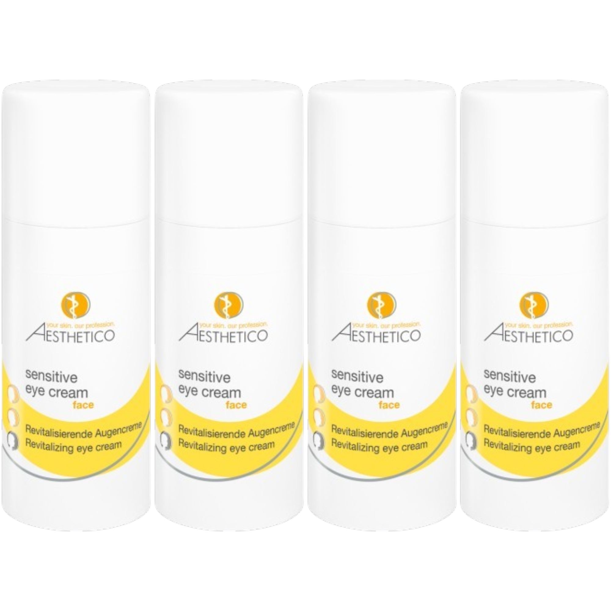 4er Pack - AESTHETICO sensitive eye cream 15ml (4x15ml)