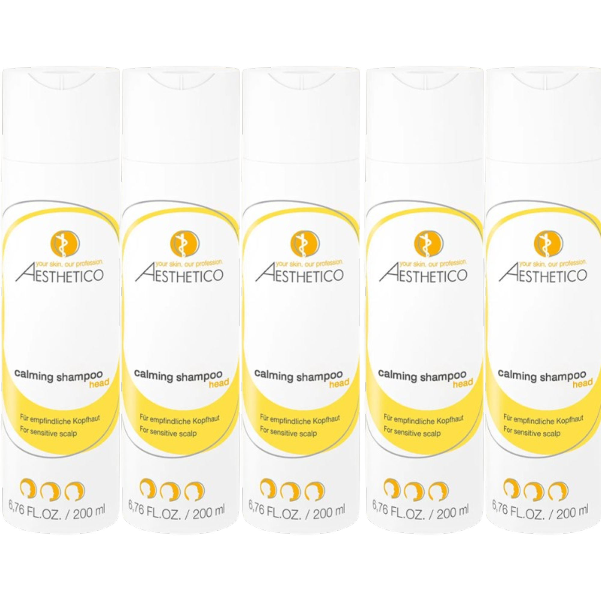 5er Pack - AESTHETICO calming shampoo 200 ml (5x200ml)