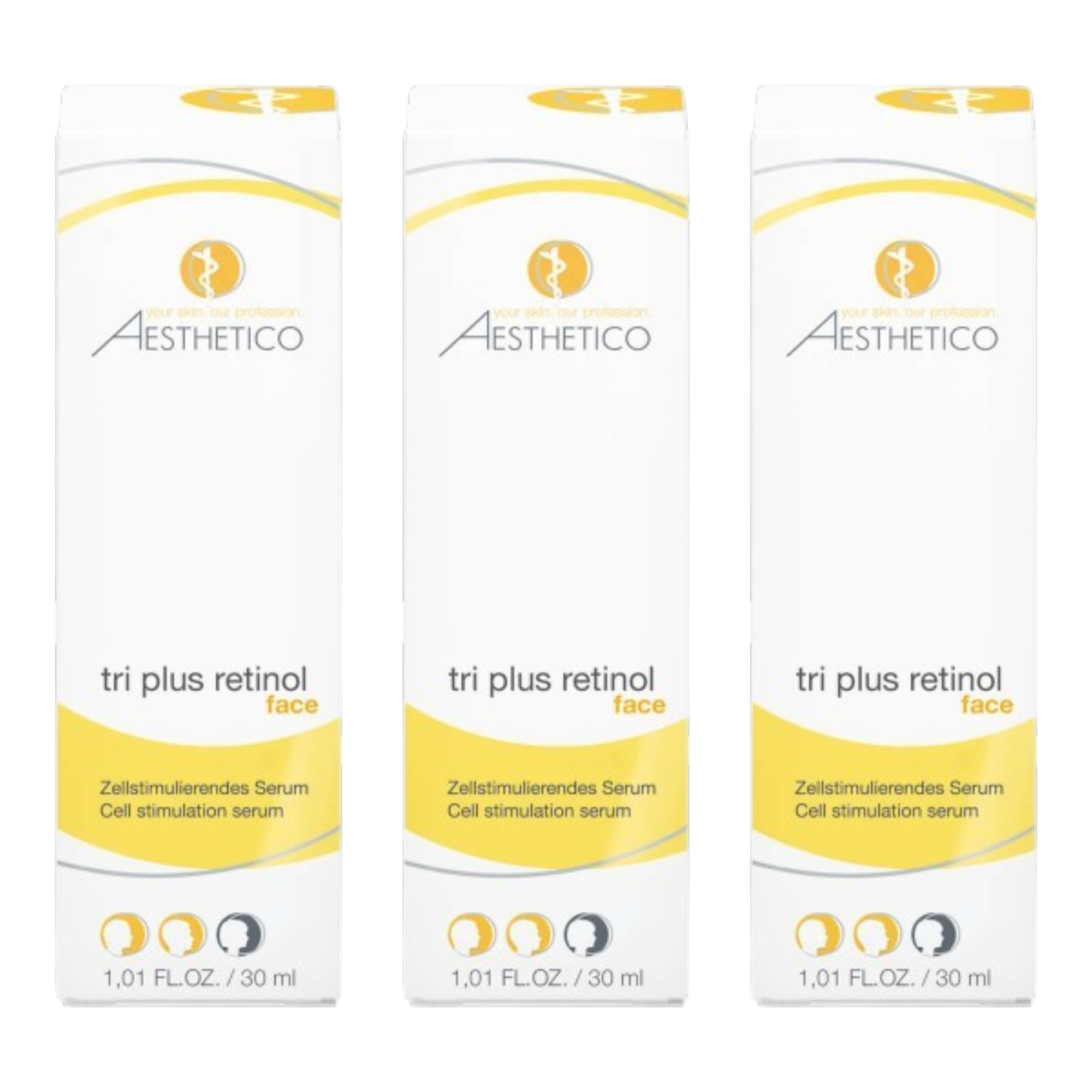 3er Pack AESTHETICO tri plus retinol 30ml