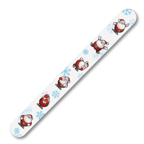 Camillen 60 Nagelfeile Weihnachten Motiv Santa Claus, weiß, (150/220) 1 Stk.