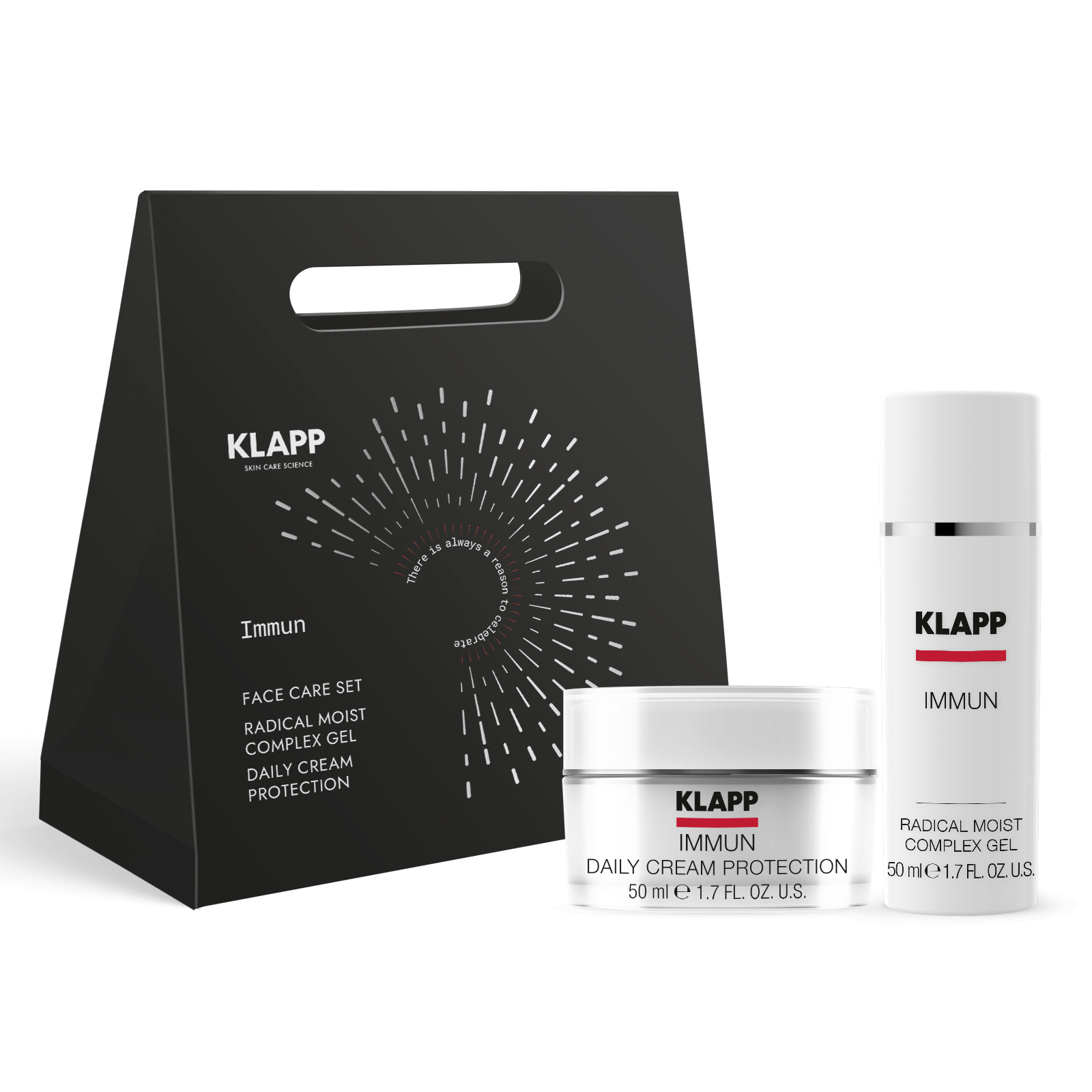 KLAPP Cosmetics Immun Face Care Set - Daily Cream 50ml + Radical Moist Complex 50ml