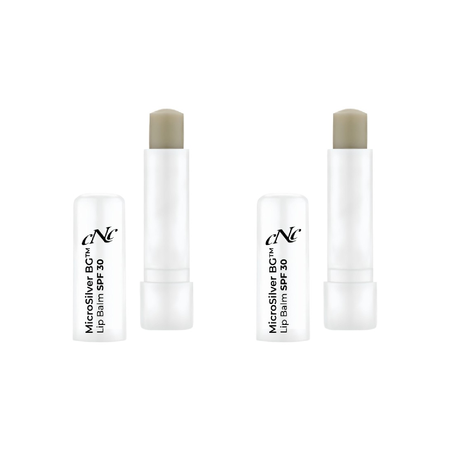 2er Pack - CNC Cosmetic MicroSilver Lip Balm SPF 30, 2x4.6g