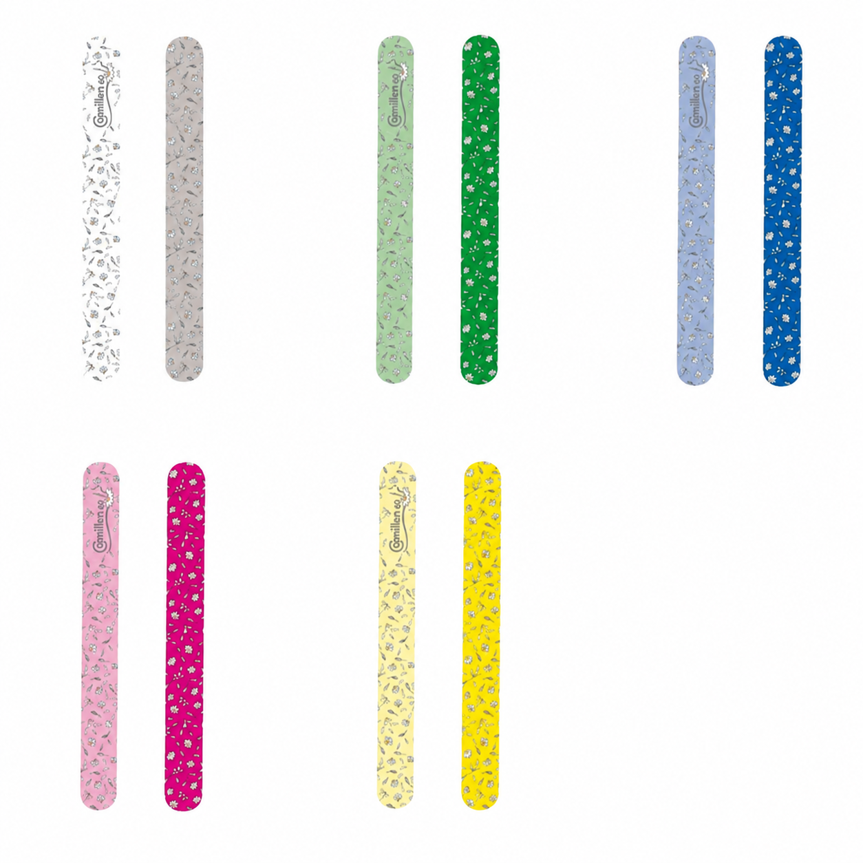 Camillen 60 Nagelfeilen Set Rainbow (150/220), 5 Stück