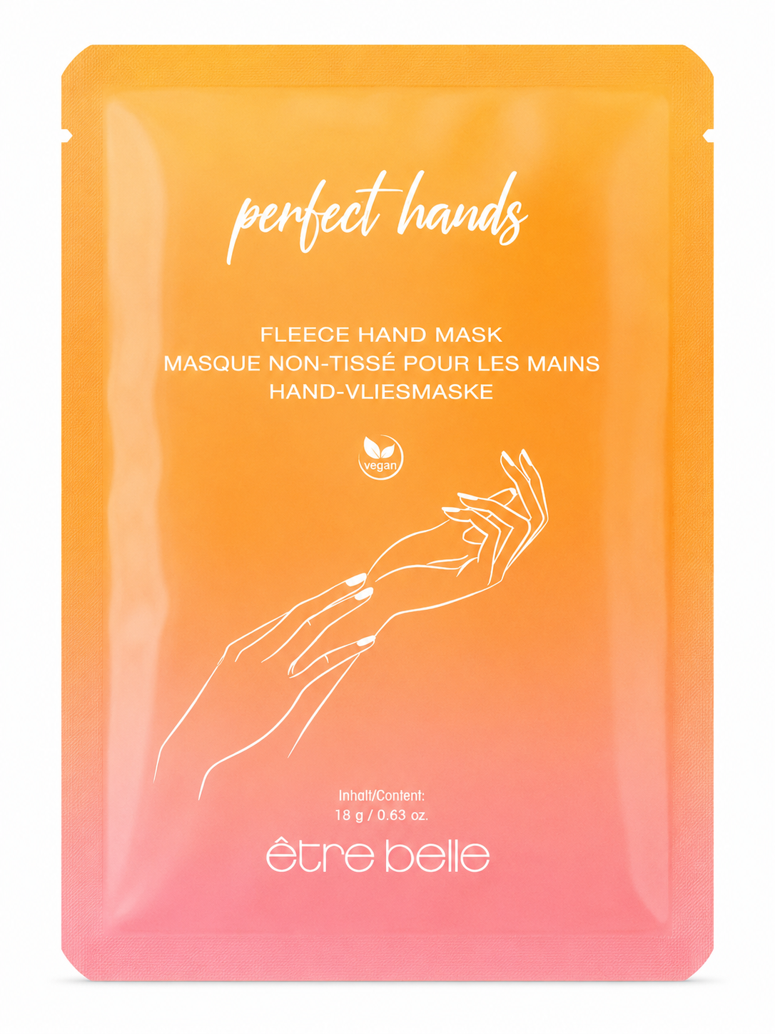 être belle perfect hands Hand Vliesmaske, 1 Stück
