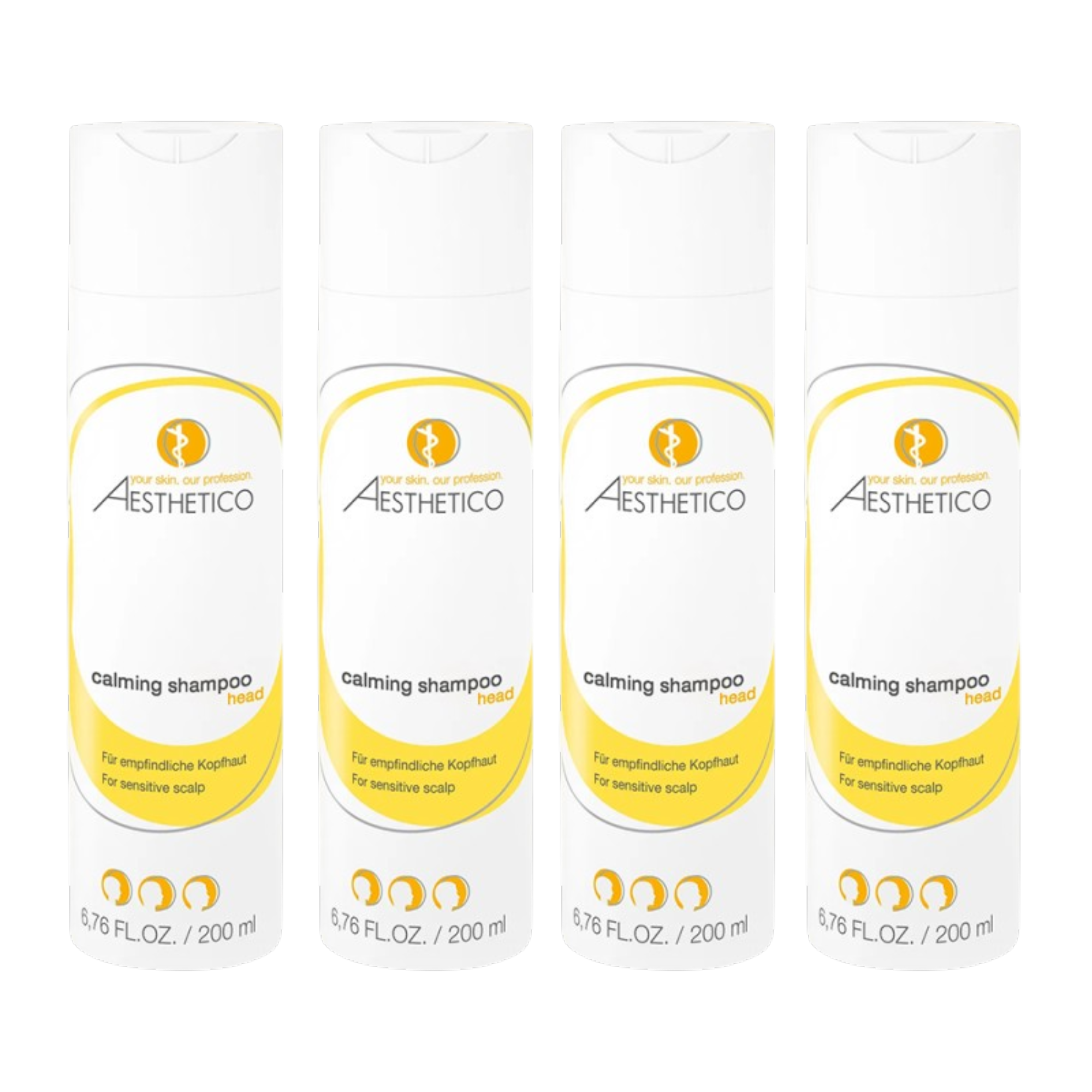 4er Pack - AESTHETICO calming shampoo 200 ml (4x200ml)